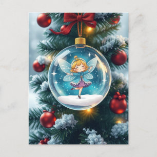El hada en el árbol de Navidad
