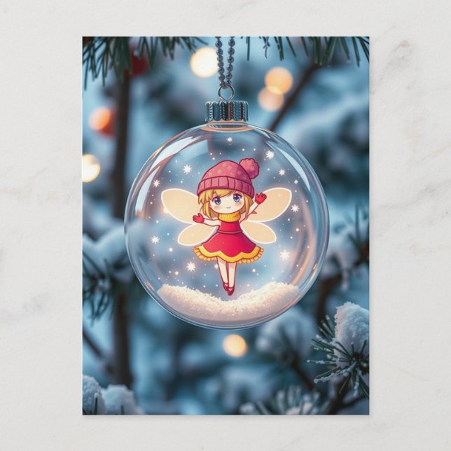 El hada en el árbol de Navidad (Anverso)