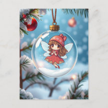 El hada en el árbol de Navidad