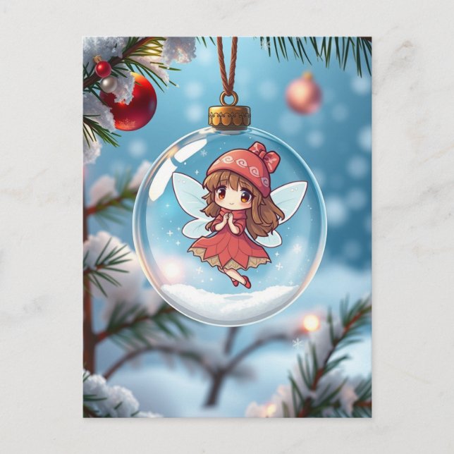 El hada en el árbol de Navidad (Anverso)