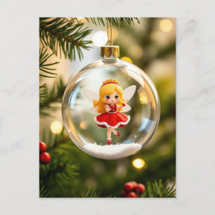 El hada en el árbol de Navidad