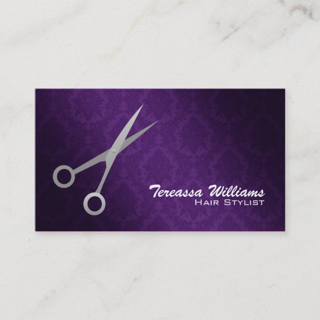 El Hairstylist Scissors tarjetas de visita (Anverso)