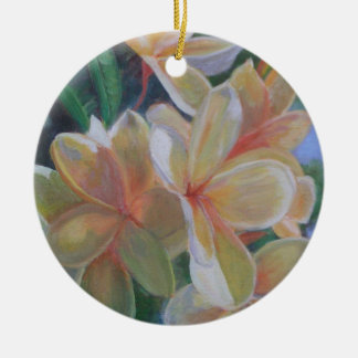 El HAWAIIAN FLORECE el ornamento de cerámica