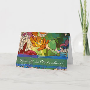 El Hawaiian florece la tarjeta del día de madre