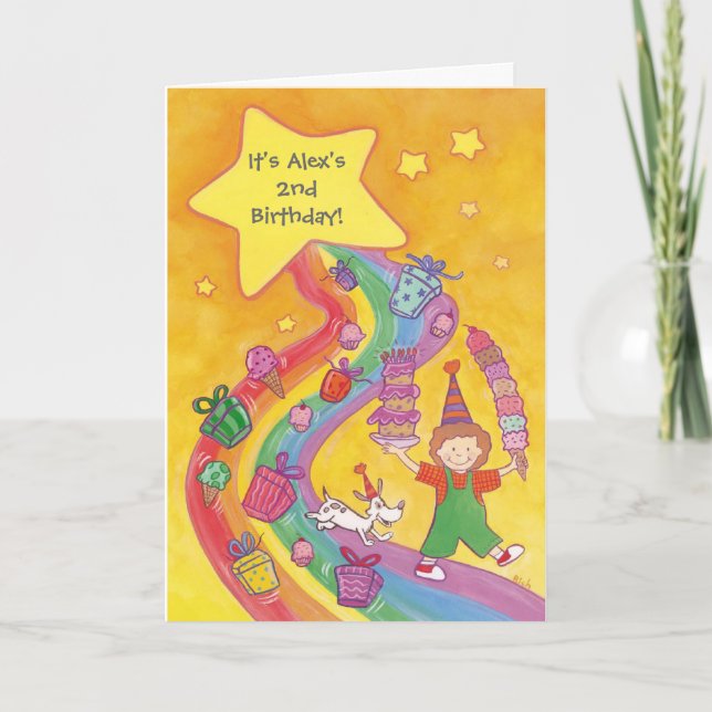 El helado arcoiris sueña invitaciones al personali (Anverso)