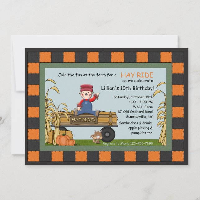 El heno monta la invitación (Anverso)