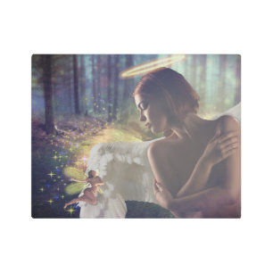 El hermoso ángel con arte de fantasía