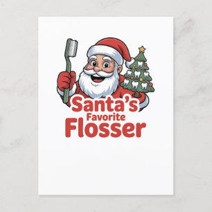 El hilo dental favorito de Santa Navidad Dentista