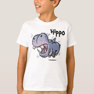 El hipopótamo embroma la camisa