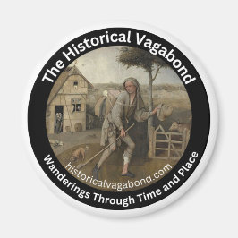 El histórico logo de Vagabond en un imán de cocina