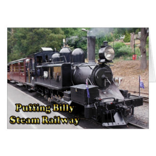El histórico tren de vapor "Puffing Billy" en Aust