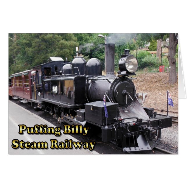 El histórico tren de vapor "Puffing Billy" en Aust (Anverso (Horizontal))