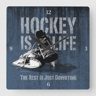 El hockey es el reloj de pared de la Plaza de la V