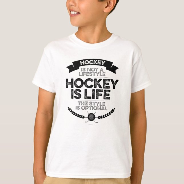 El Hockey No Es Una Camiseta De Estilo De Vida (Anverso)