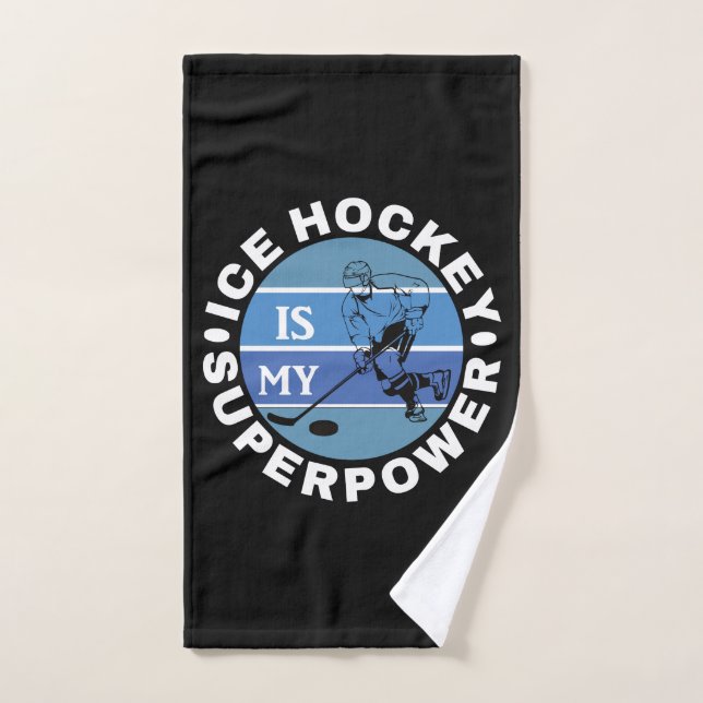 El Hockey Sobre Hielo Es Mi Superpotencia (Toalla de mano)