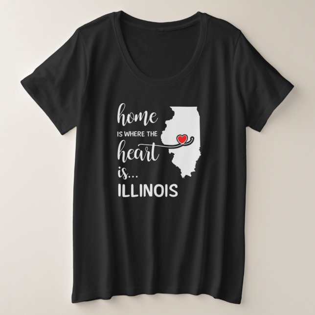 El hogar de Illinois es donde está el corazón (Anverso del diseño)