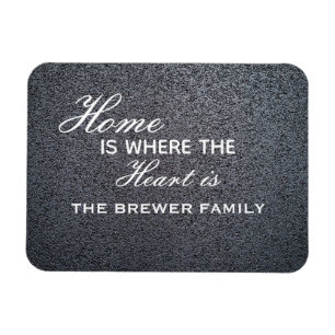 El Hogar Es Donde El Corazón Es Un Imán Personaliz