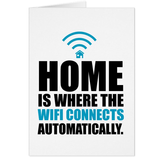 El hogar es donde el Wi-Fi conecta automáticamente (Frente)