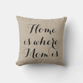 El hogar es donde está almohada la mamá