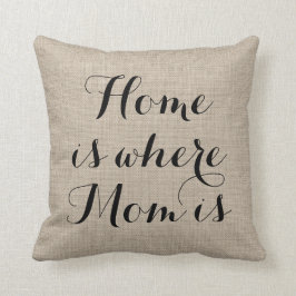 El hogar es donde está almohada la mamá
