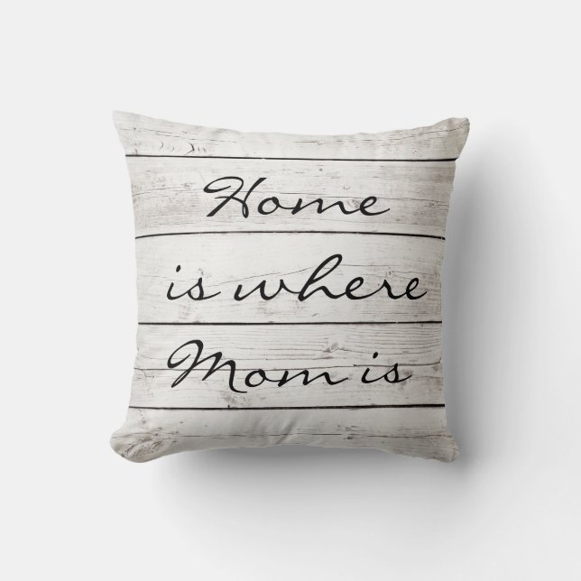 El hogar es donde está almohada la mamá en tablero (Anverso)