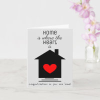 El hogar es donde está el corazón - Nueva tarjeta