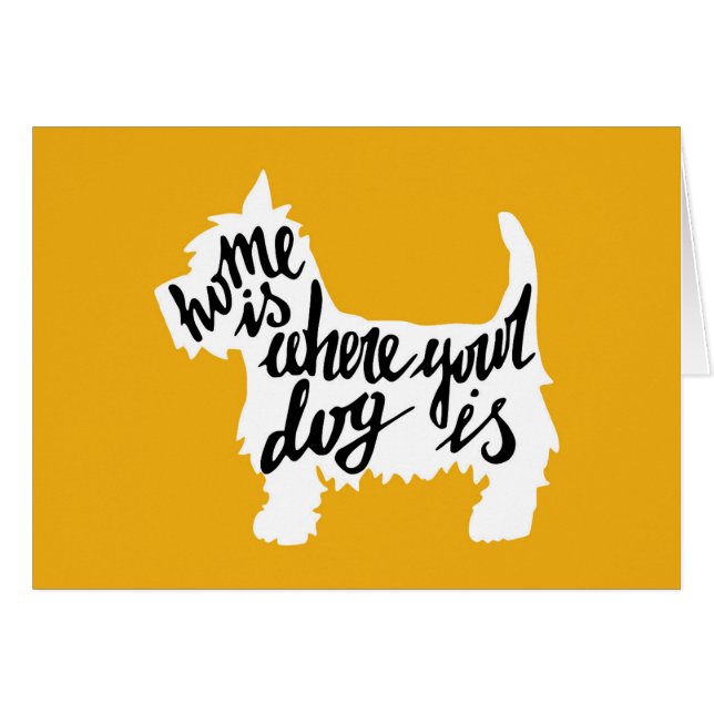 El hogar es donde está su perro (Anverso (Horizontal))
