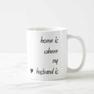 El hogar es donde está taza mi marido