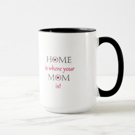 El hogar es donde está taza su mamá