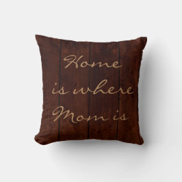 El hogar es donde mamá es almohada en el tablero d