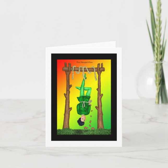 El hombre ahorcado - Tarjeta de agradecimiento (Anverso)