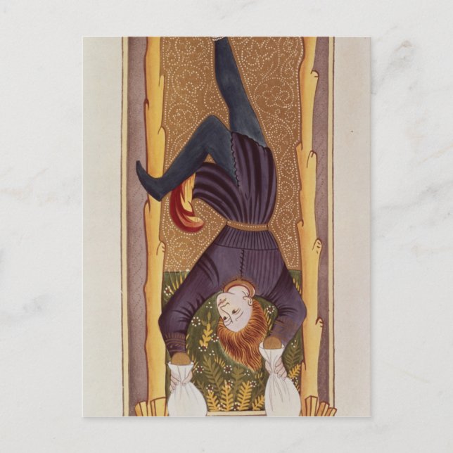El hombre ahorcado, tarjeta de tarot, francés (Anverso)