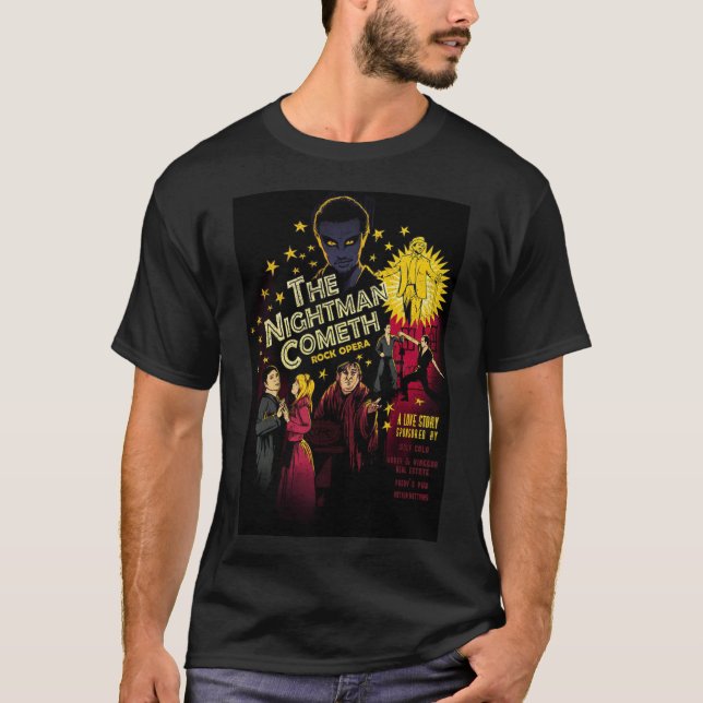El hombre de la noche viene con la camiseta clásic (Anverso)