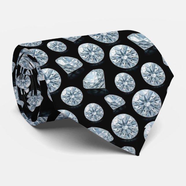 El Hombre de Lujo | Corbata de Diamante Formal de  (Enrollado)