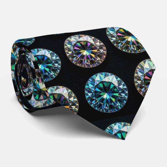 El Hombre de Lujo | Corbata de Diamante Formal de  (Enrollado)