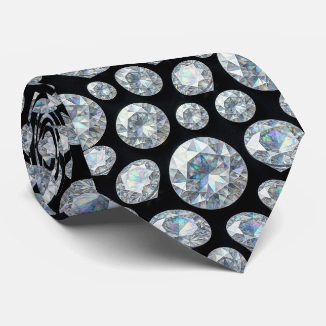 El Hombre de Lujo | Corbata de Diamante Formal de  (Enrollado)