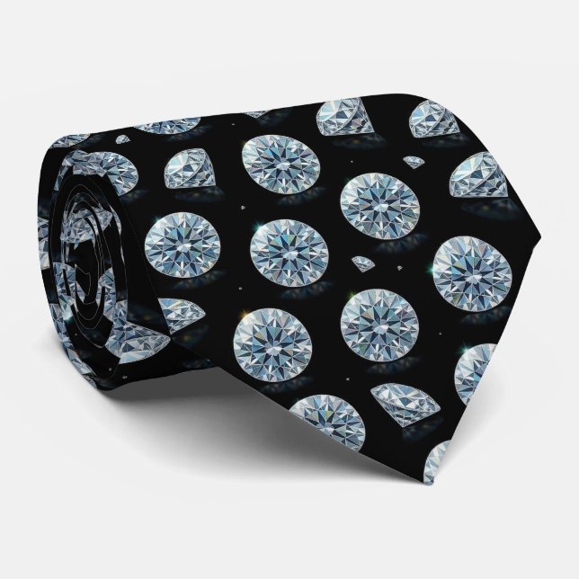 El Hombre de Lujo | Corbata de Diamante Formal de  (Enrollado)