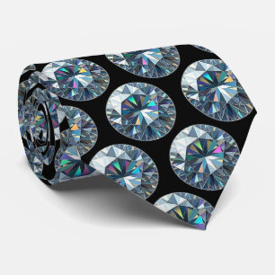El Hombre de Lujo   Corbata de Diamante Formal de 