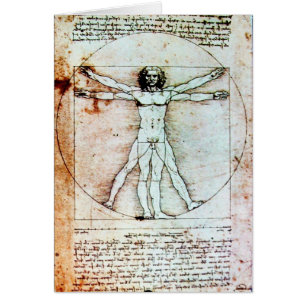 EL HOMBRE DE VITRUVIO Pergamino Antiguo