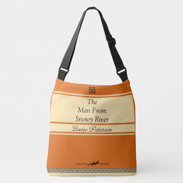 El hombre del bolso retro de la cubierta de libro (Anverso)