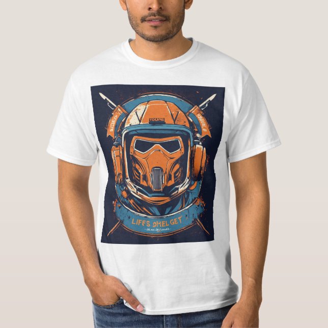 El hombre del espacio - camiseta de moda (Anverso)