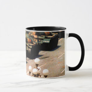 El hombre del tanque desobedece las tazas del