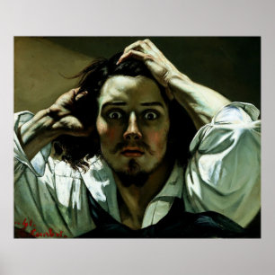 El hombre desesperado - poster del arte de la