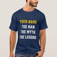 El hombre el mito la leyenda deportivo camiseta pa