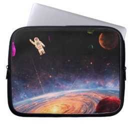 El hombre en el espacio, en su bolsa de electrónic