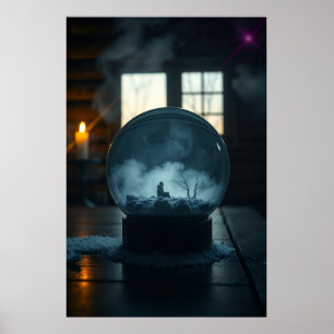 El hombre en el globo Arte surrealista místico