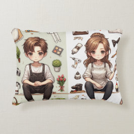 El hombre, la mujer ver. 1 Almohada de acento