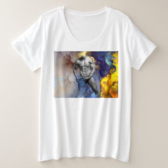 El hombre musculoso de SlipperyJoe camisón vapor (Anverso del diseño)
