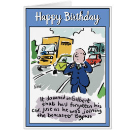 El hombre que conduce se da cuenta de que ha olvid