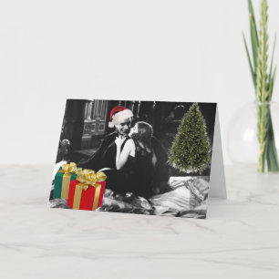 El hombre que se ríe de navidad con amor